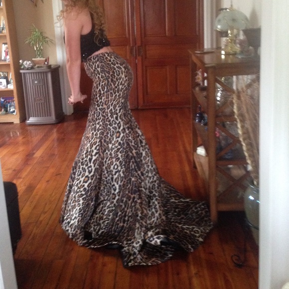 Two Piece Sherri Hill Prom Dress - Picture 2 of 3
